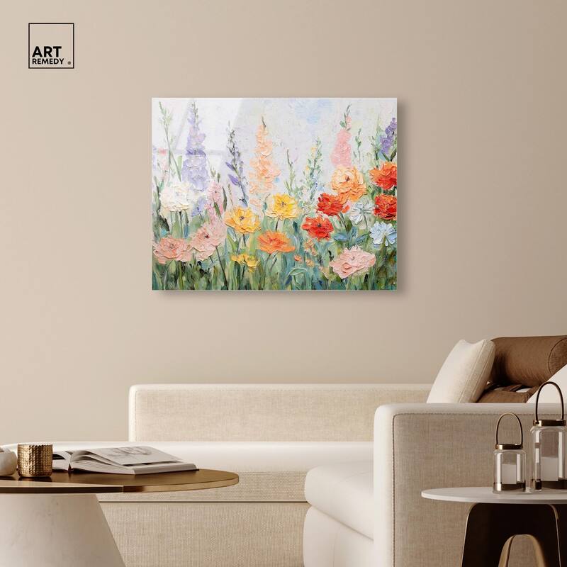 Summer Abundance I Acrylic by Art Remedy, Ready to Hang