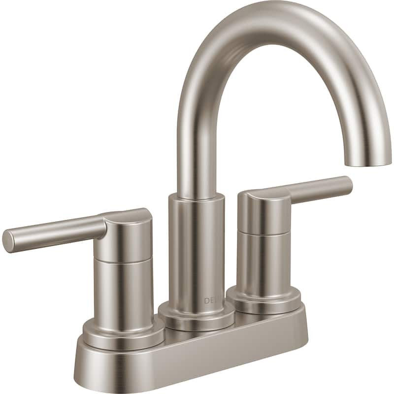 Delta 25749LF Nicoli 1.2 GPM Centerset Bathroom Faucet with Push - Brilliance Stainless