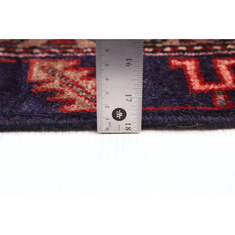 ECARPETGALLERY Hand-knotted Melis Vintage Dark Copper Wool Rug - 3'11 x 7'5