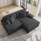 preview thumbnail 127 of 137, Oversized Modular Sectional Sofa Set with Pillows for Living Room Grey/Armchair&Chaise