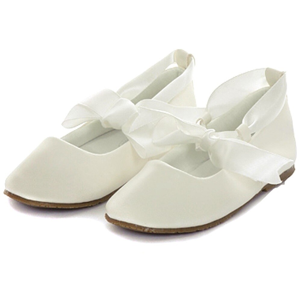 girls off white dress shoes