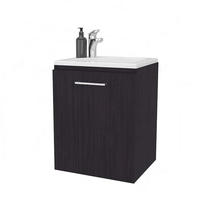 Stylish Bathroom Vanity with Integrated Sink and Spacious Storage