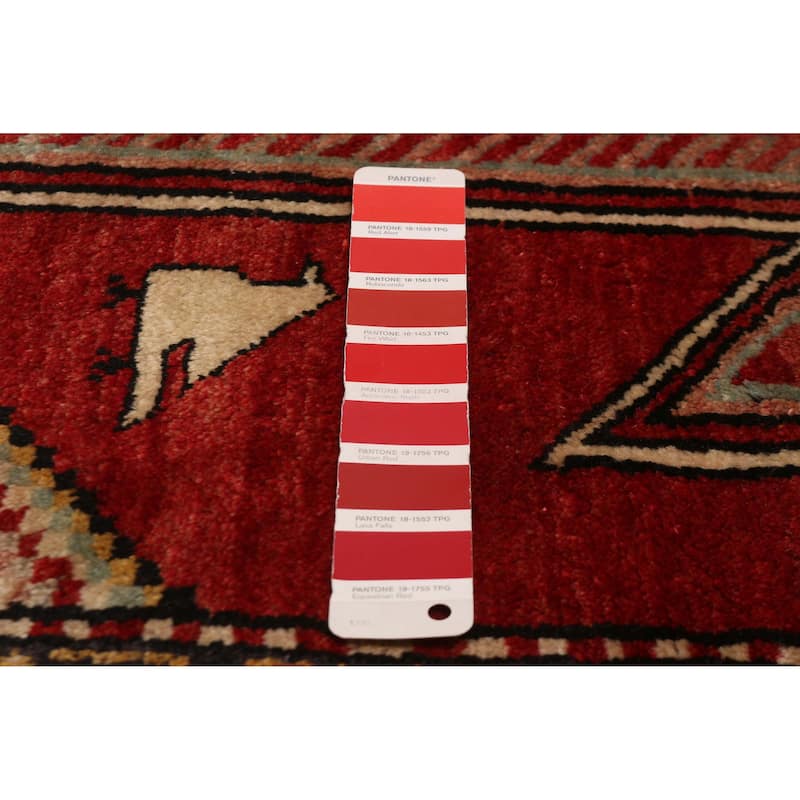 ECARPETGALLERY Hand-knotted Konya Anatolian Red Wool Rug - 4'9 x 10'5