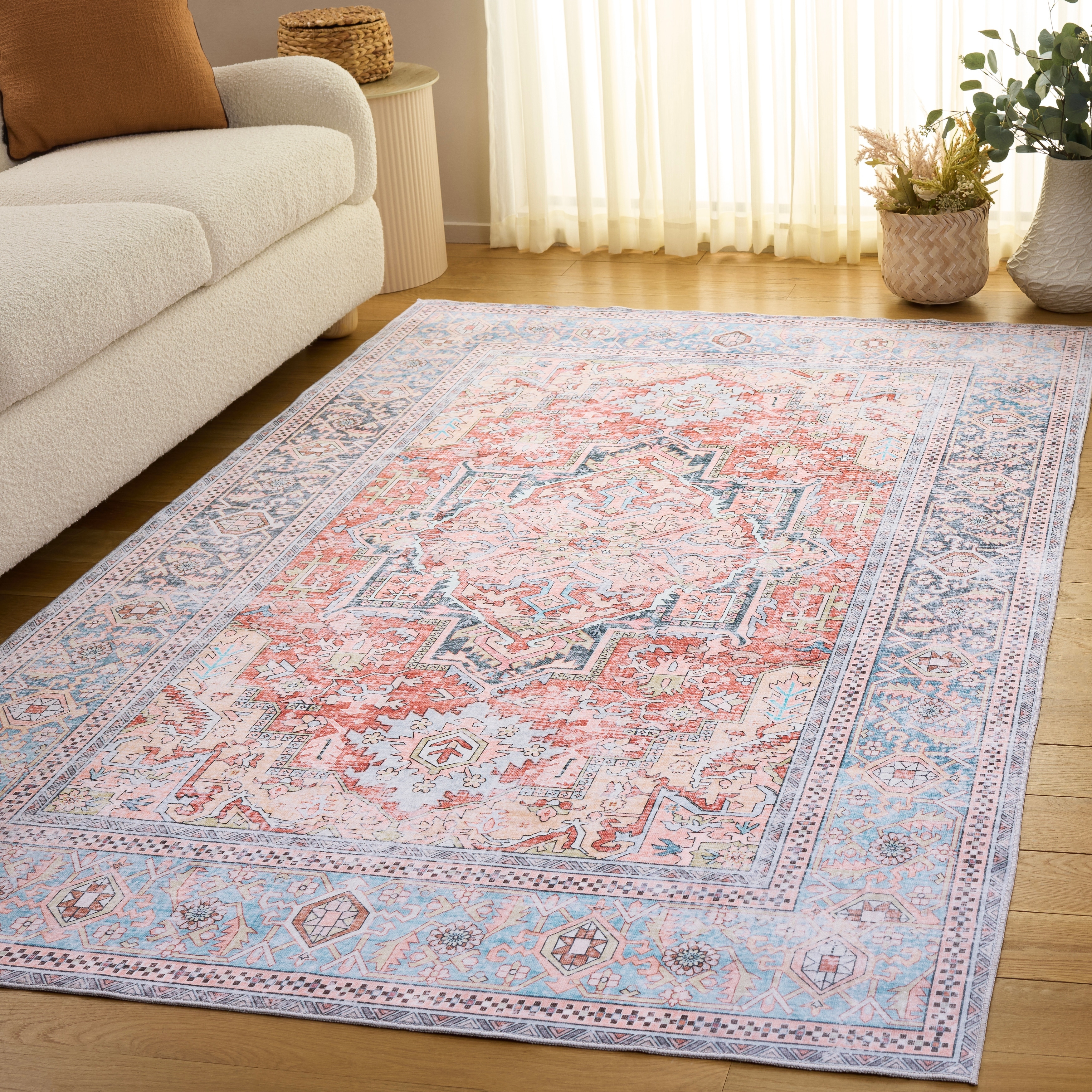 SAFAVIEH Arizona Funda Machine Washable & Slip Resistant Rug
