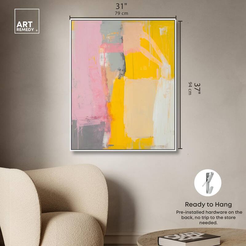 Tangerine Blush I Canvas by Art Remedy