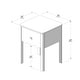preview thumbnail 11 of 48, Max and Lily Sutton 1 Drawer Nightstand