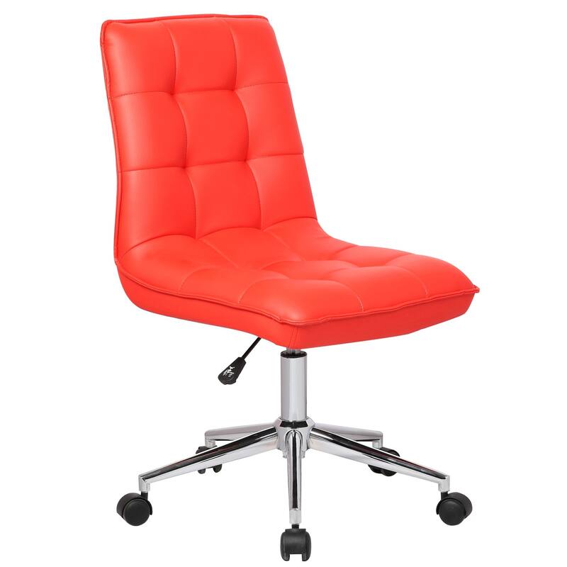 Porthos Home Leona Adjustable Steel and Faux Leather Office Chair