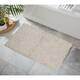 Home Weavers Bellflower Collection Absorbent Cotton Machine Washable Bath Rug