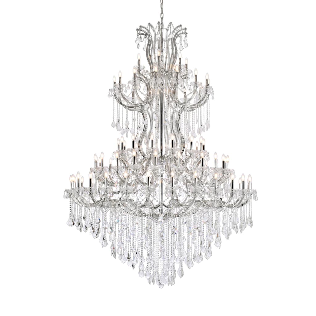 Elegant Lighting 2800G96/RC Maria Theresa 86 Light 72" Wide Crystal