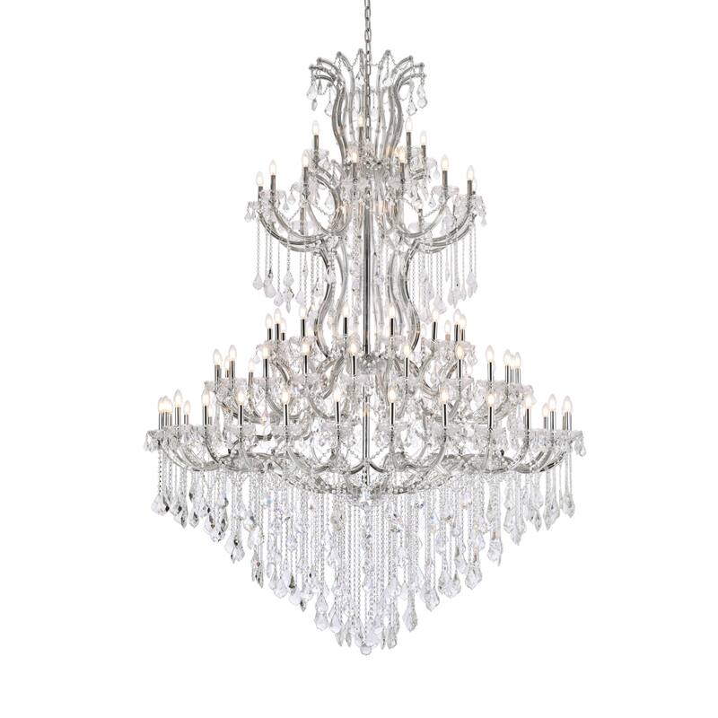 Elegant Lighting 2800G96/RC Maria Theresa 86 Light 72" Wide Crystal