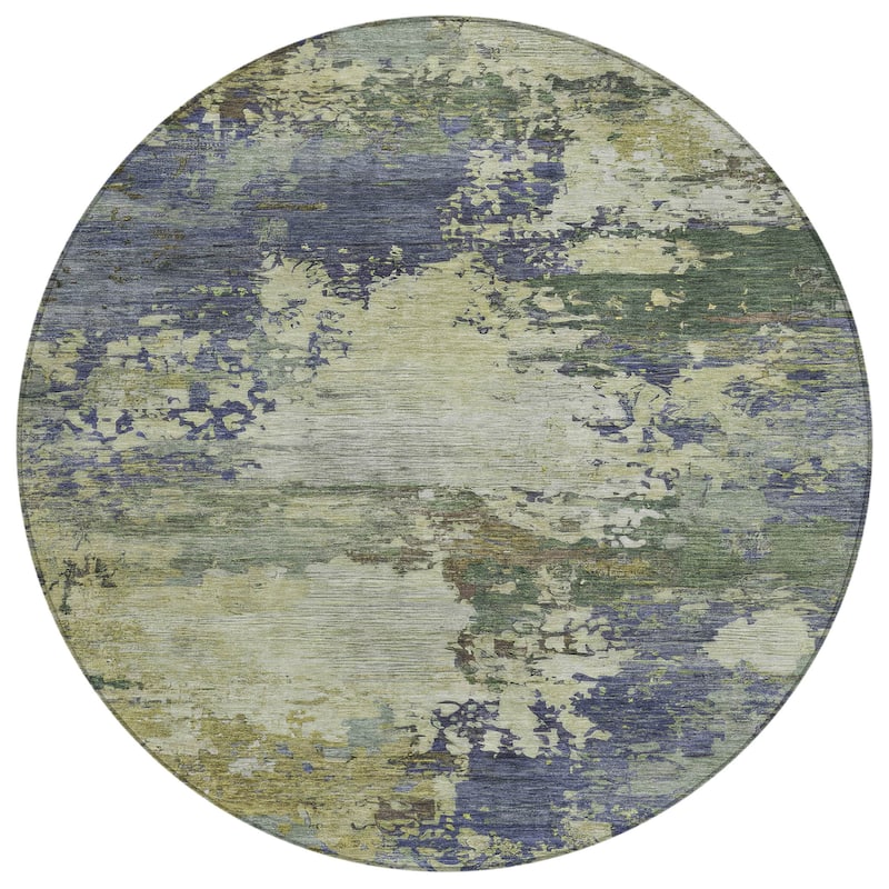 HomeRoots Abstract Transitional Rectangle Outdoor Rug