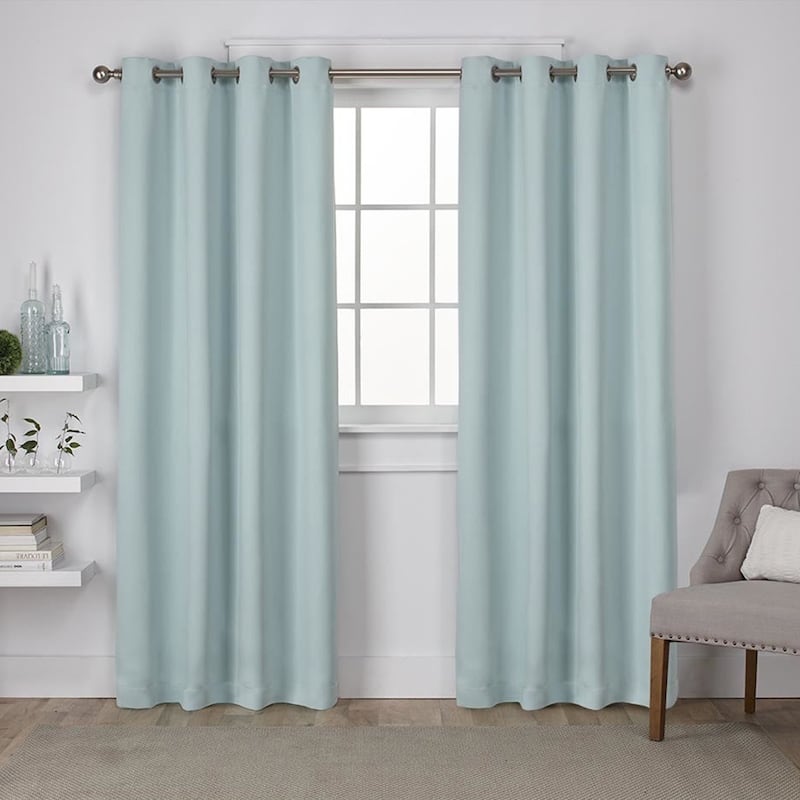 Porch & Den Boosalis Sateen Twill Blackout Curtain Panel Pair