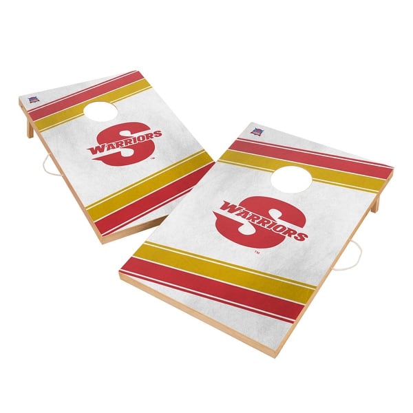 slide 2 of 5, Cal State Stanislaus Warriors Regulation 2x4 Cornhole Set