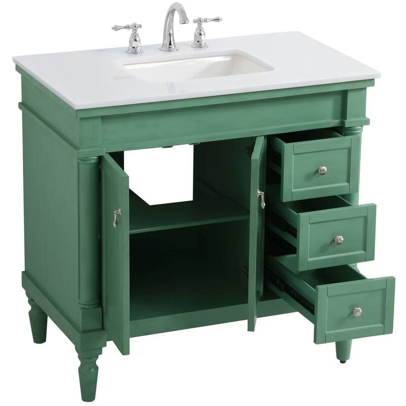 Elegant Lighting VF13036-VW Lexington 36" Free Standing Single Basin