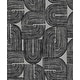 preview thumbnail 1 of 10, Seabrook Designs Piper Geometric Non-Woven Unpasted Wallpaper 20.9 in. W x 33 ft. L - Metallic Silver Sea & Black