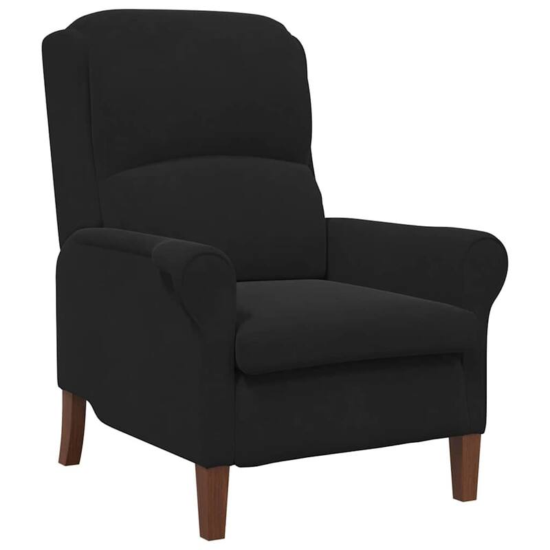 vidaXL Dark Gray Armchair Dark gray/Black Fabric with wood Standard - 29.9 x 37 x 40.2