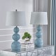 preview thumbnail 15 of 21, Maxax 28" Ceramic Table Lamp Set (Set of 2) Blue