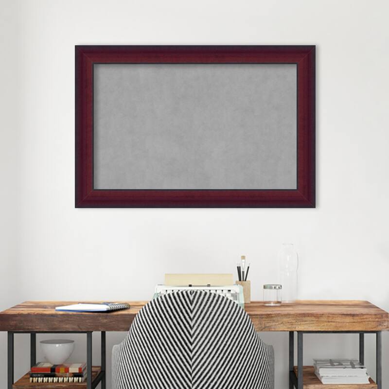 Amanti Art Canterbury Cherry Framed Magnetic Board