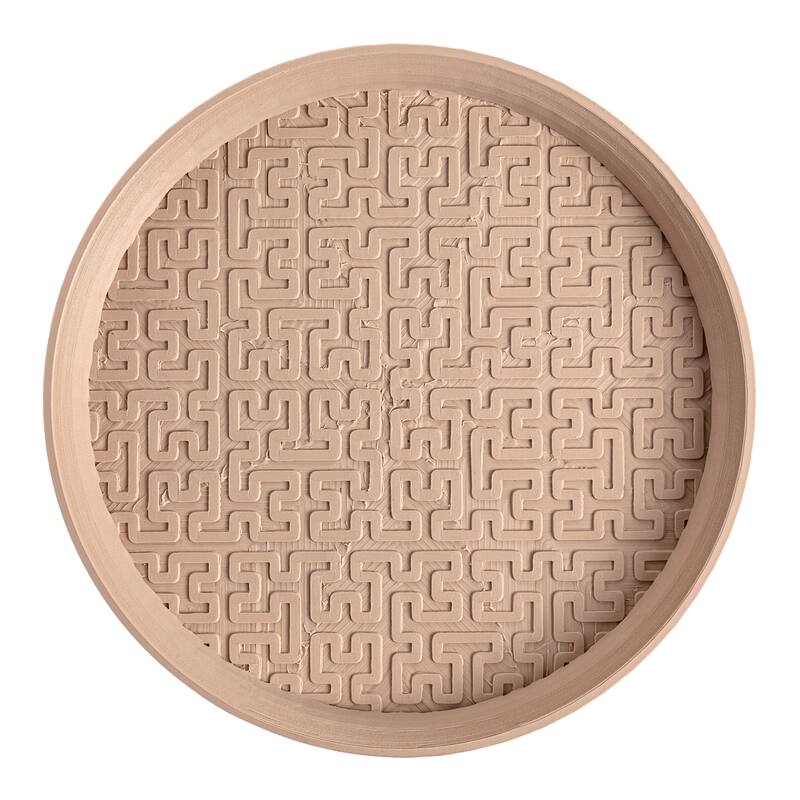 happimess Drew 8.4" Modern Geometric Indoor Eco-Friendly 3D Printed Plant Saucer