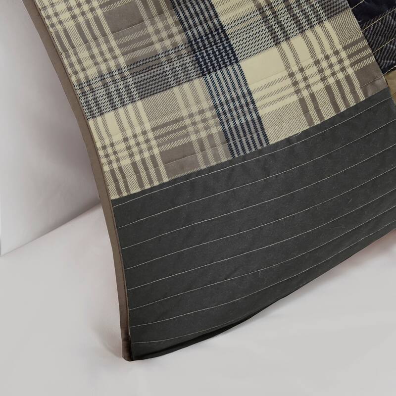 Woolrich Winter Hills Tan Oversized Cotton Quilt Set