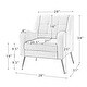 preview thumbnail 22 of 53, Hyperboreüs Upholstery Accent Armchair with Tufted Back by HULALA HOME