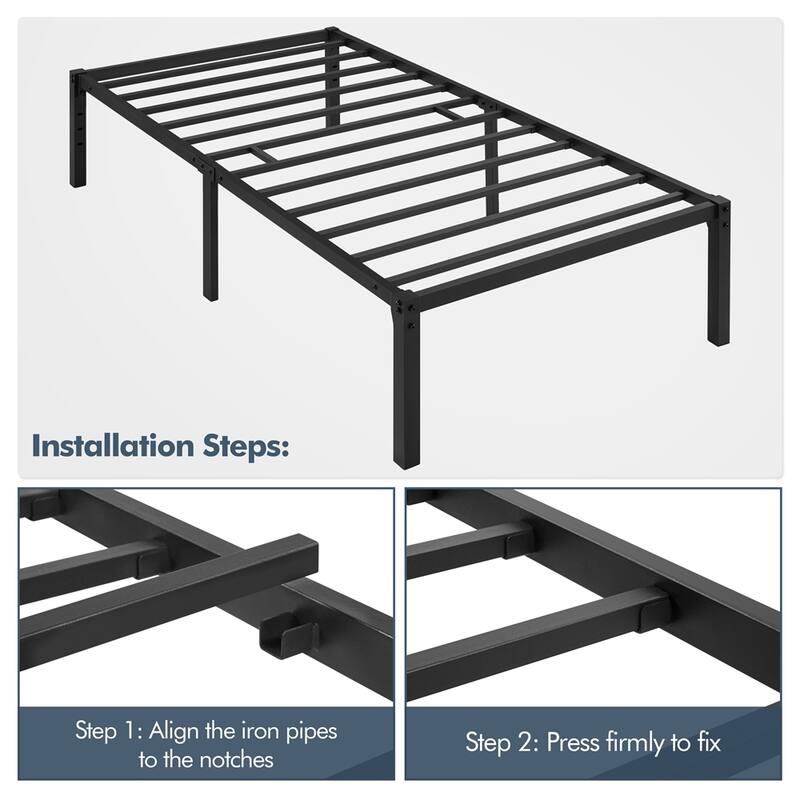 Yaheetech Metal Platform Bed Frame Mattress Foundation
