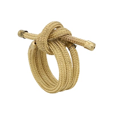 Table Napkin Rings With Knotted Rope Design (Set of 4)