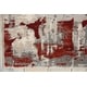 preview thumbnail 7 of 13, Nourison Maxell Modern Abstract Red Ivory Area Rug