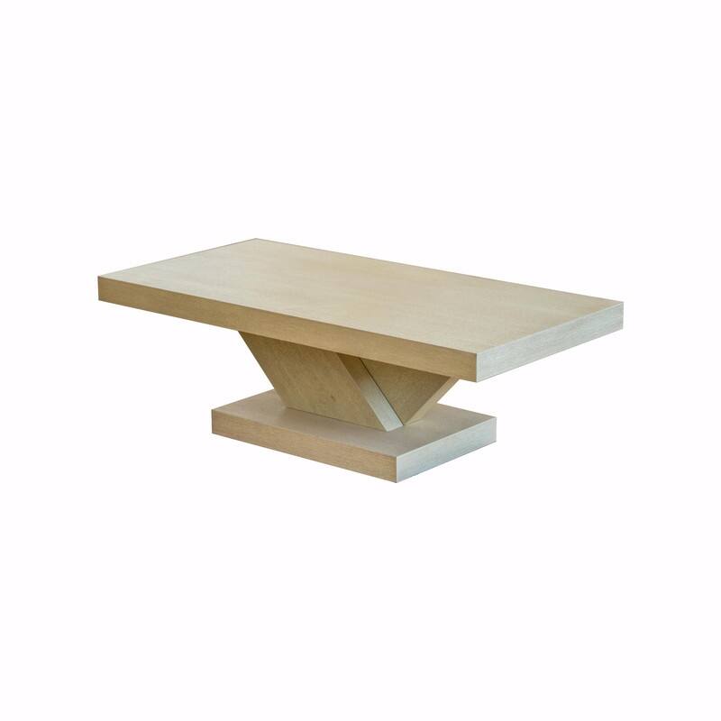 47" Modern Cross-Leg Coffee Table - Solid Wood Veneer Center Table with Sturdy X-Shape Design and Ample Storage