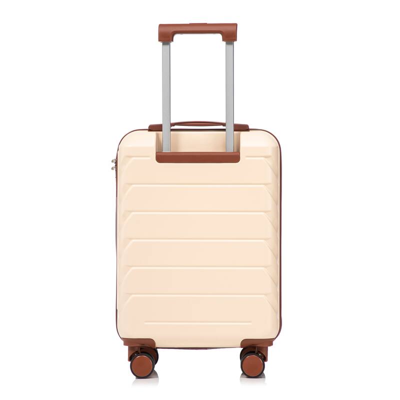 20 Inch ABS Hard Shell Travel Checked Luggage, Scratch Resistant Surface Four Multi-Directional Wheels, With Combination Lock
