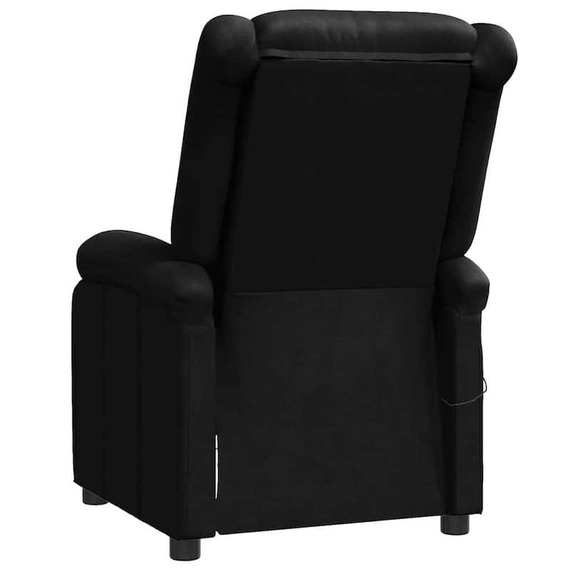 vidaXL Massage Chair Black Faux Leather - 28" x 37.2" x 38"