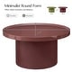 preview thumbnail 13 of 14, HULALA HOME Modern Round Coffee Table with Enamel Finish