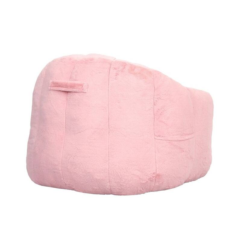 Lazy Comfy Chairs faux fur Fabric BeanBag Chair in Living Room Bedroom