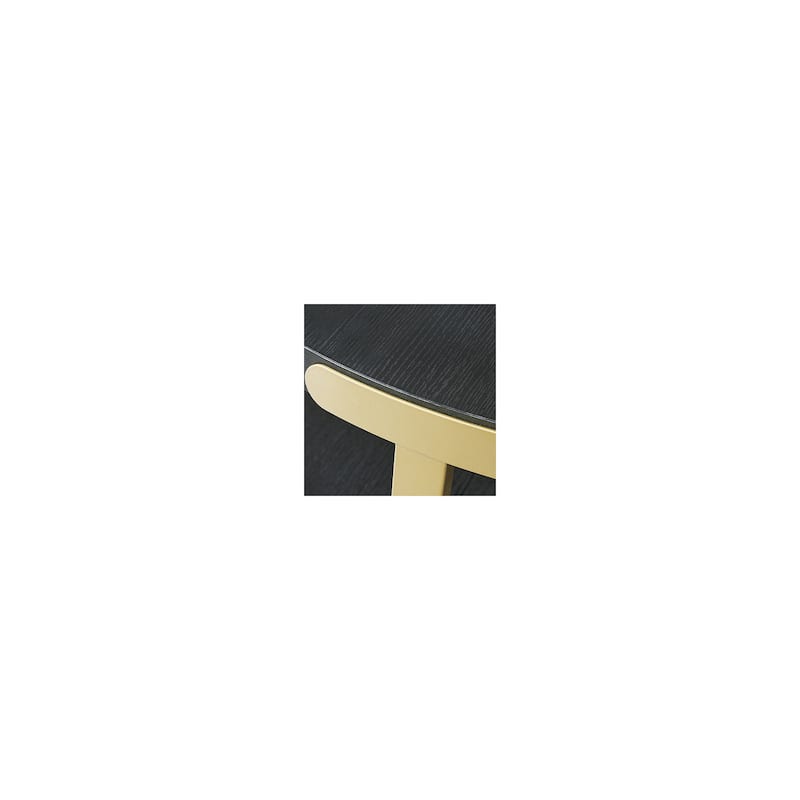 Signature Design by Ashley Shylore Black/Gold Table (Set of 3) - 37"W x 37"D x 18"H