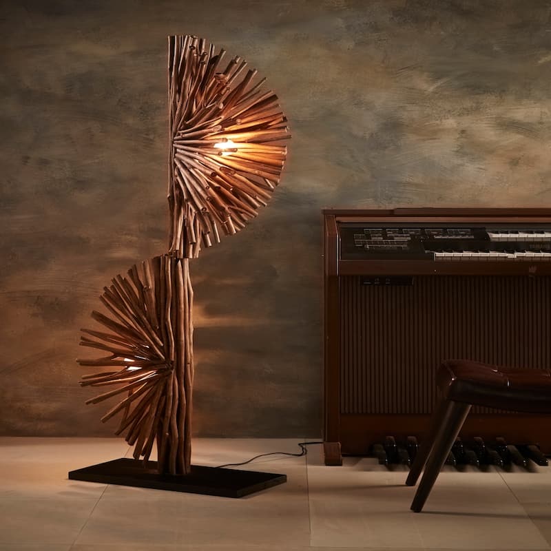 Artiva USA Unique Nature Floor Lamp, Handcrafted In Thailand - 59