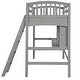 preview thumbnail 24 of 34, Twin Loft Bed with Shelves, Desk, and Ladder - Perfect for Multi-Use Spaces