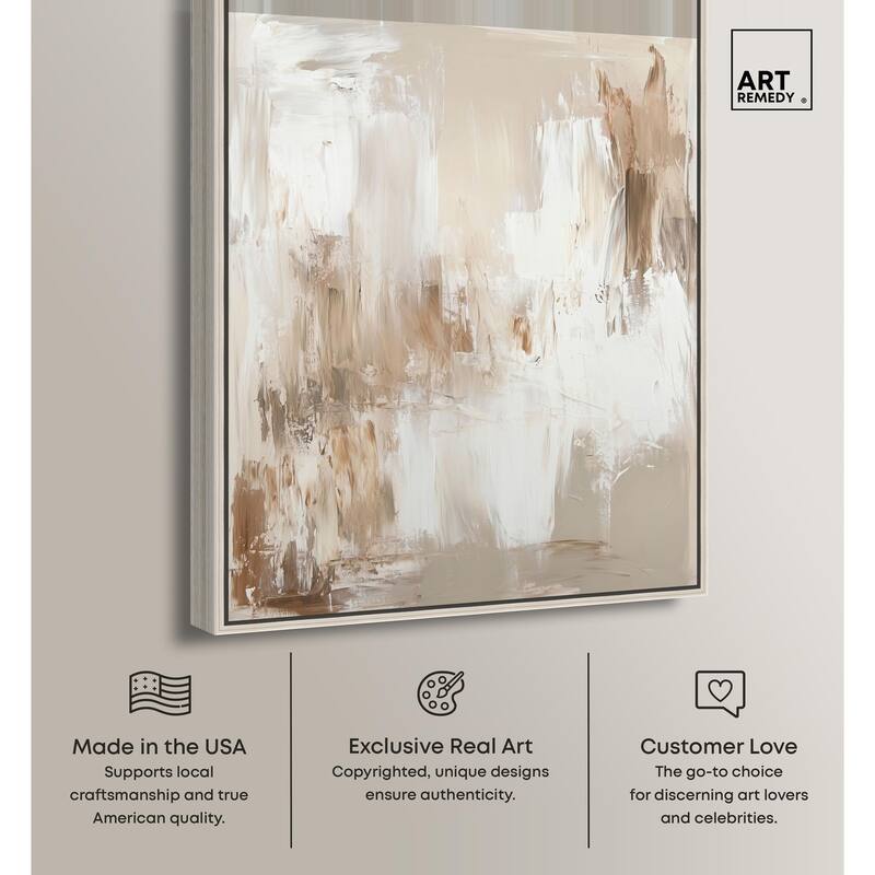 Latte Layers I Canvas by Art Remedy