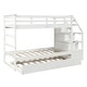 preview thumbnail 7 of 24, Twin-Over-Twin Multifunctional Trundle Bunk Bed with Stairs with Twin Size Trundle and 3 Storage Stairs