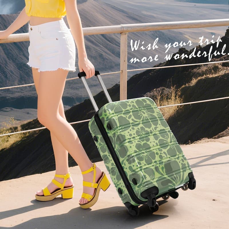Hardshell Luggage Sets 3 pcs Spinner Suitcase with TSA Lock Lightweight-20"+24"+28" Luggages