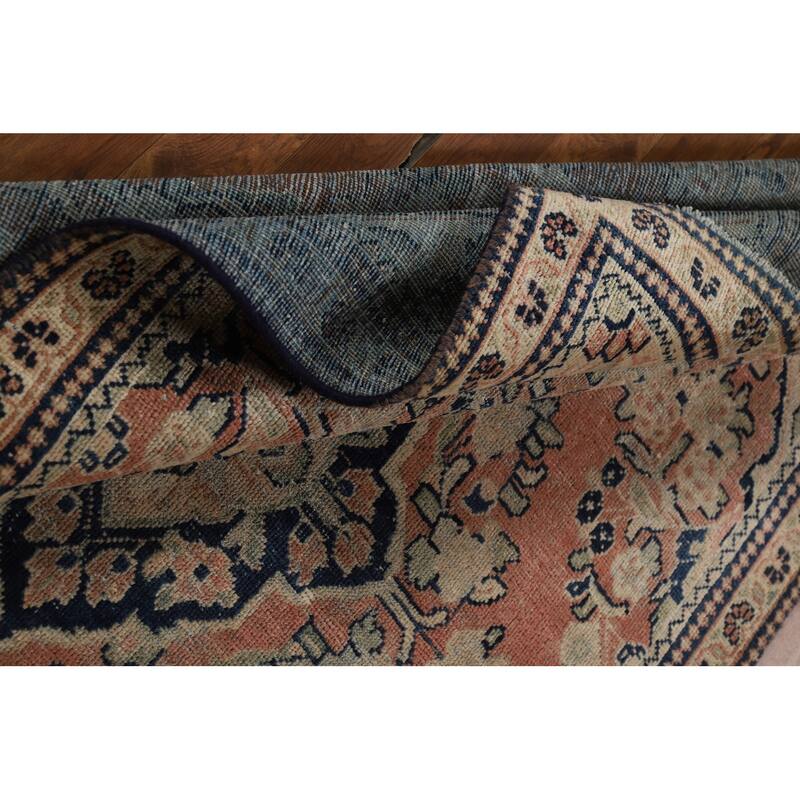 Antique Pink Mahal Persian Area Rug Handmade Wool Carpet - 4'0" x 6'6"