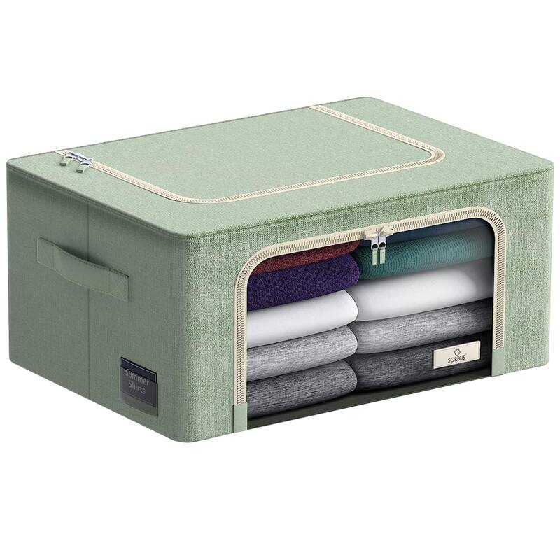 Storage bins with Window (Single) - 8'' H X 15.75'' W X 12'' D - Teal