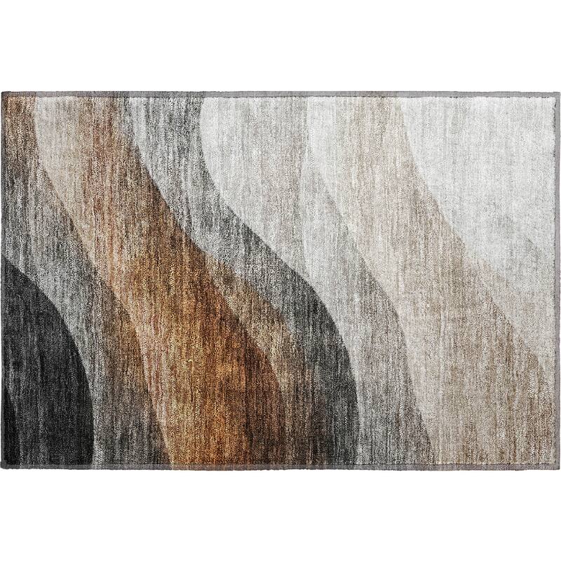 Premium Washable Super Soft Modern Waves Mayfield Rug