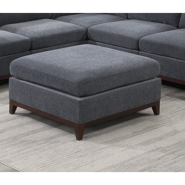 Multipurpose Foot Rest Sofa Stool with Wood Legs - Bed Bath
