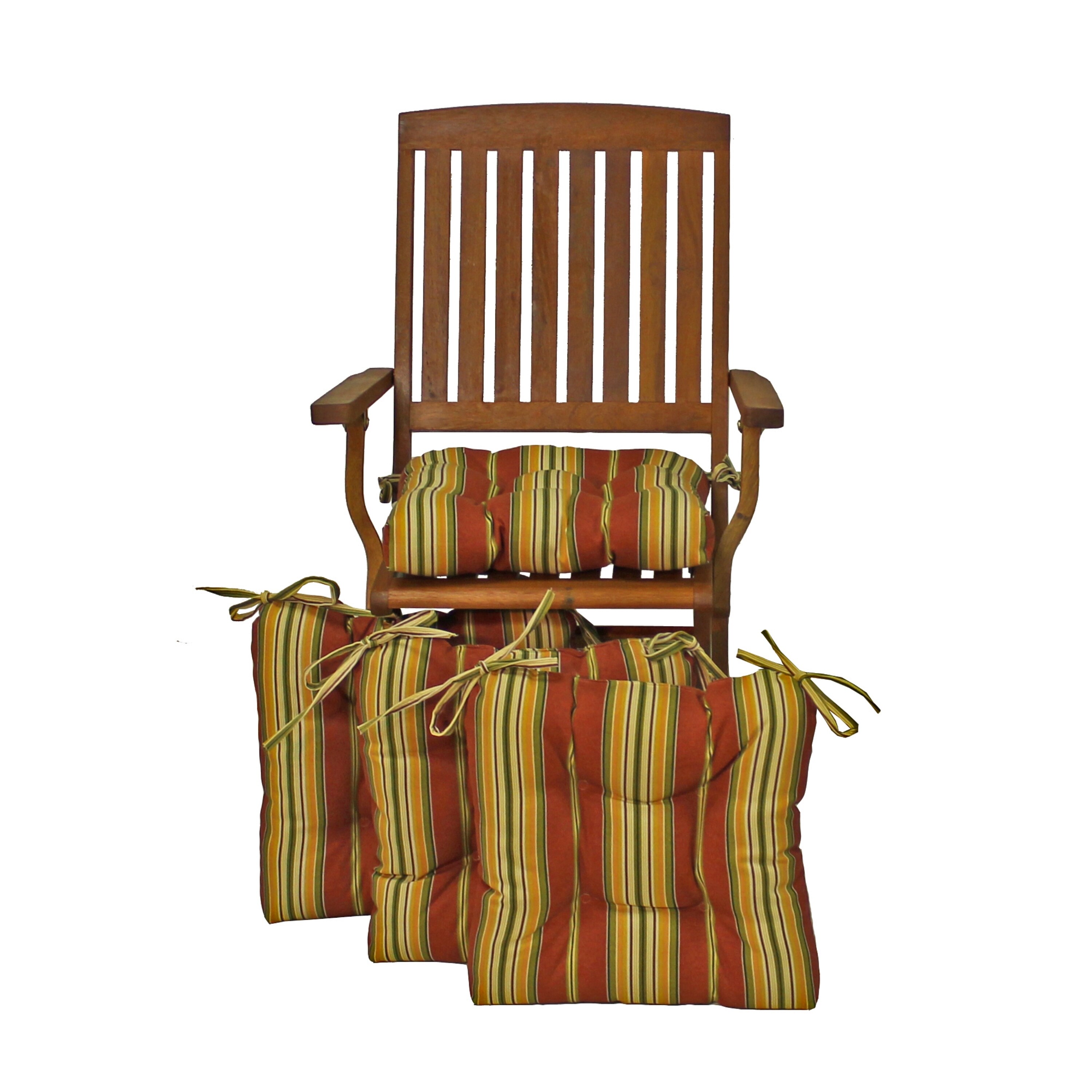 Blazing Needles 16 inch Outdoor Square Chair Cushion 16 X 16