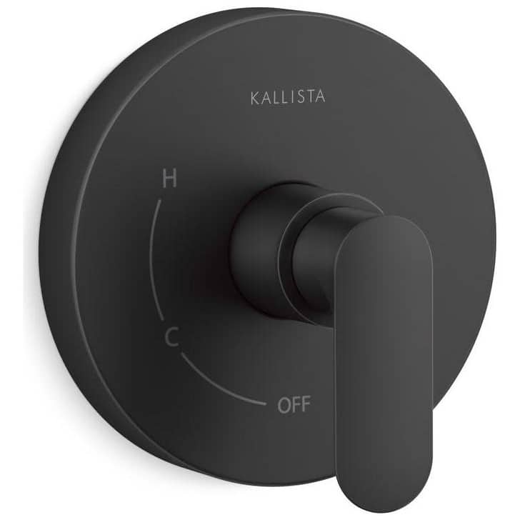 Kallista P34130-LV 002 Collection Shower Only Trim Package Shower Head - Matte Black