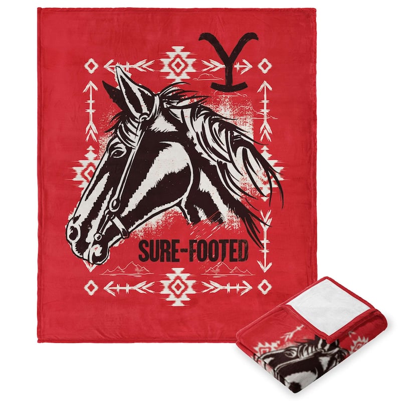 Yellowstone Sure Footed Silk Touch Throw Blanket