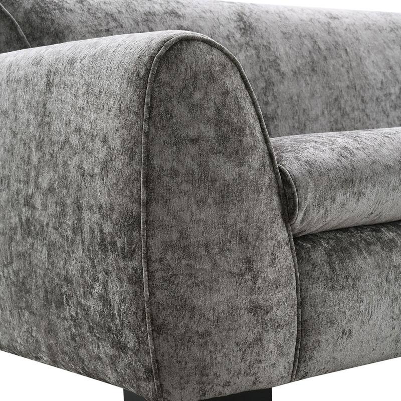 Furniture of America Corwin Modern Bench Style Arm Chair with OEKO TEX Certified Fabric