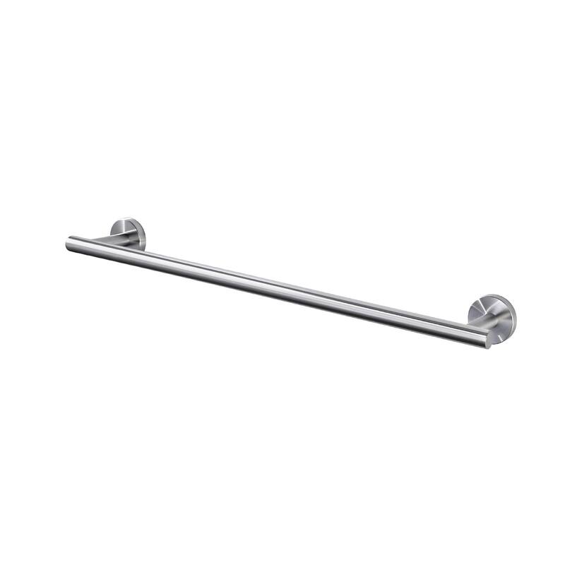 WOWOW Mutiple Length Wall Mounted Stainless Steel Towel Bar - 24 in. - Brushed Nickel