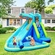 preview thumbnail 4 of 11, Costway Inflatable Kids Hippo Bounce House Slide Climbing Wall Splash