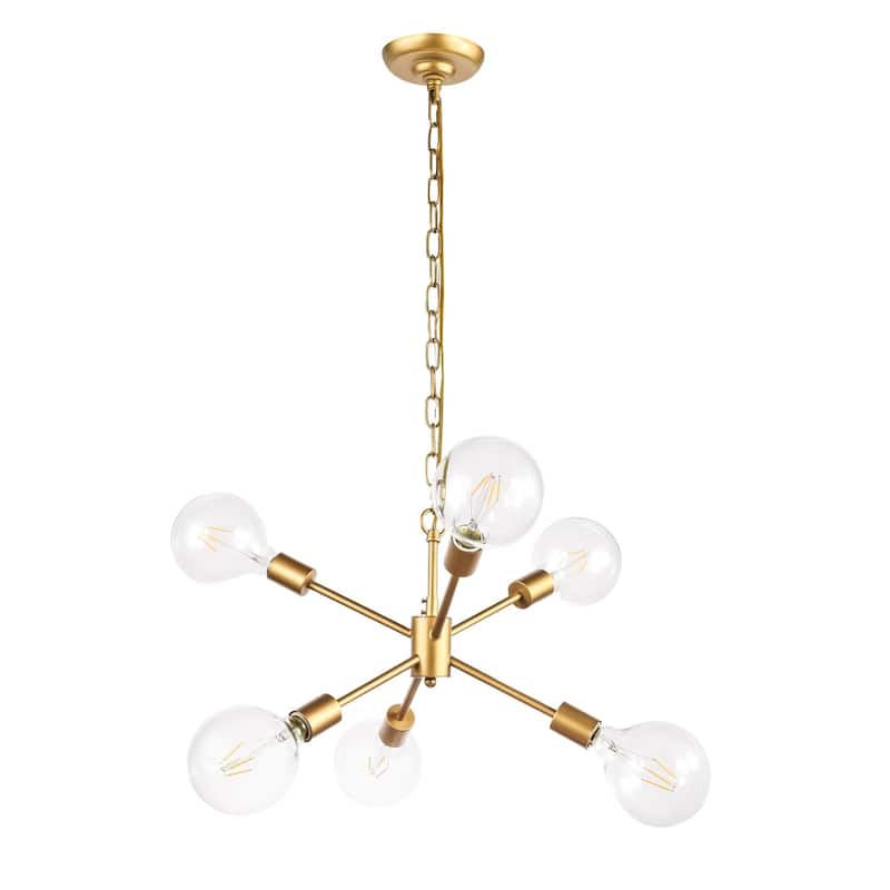 Maya 16-Inch Clear 6-Light Pendant